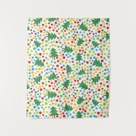 kerstboompatroon wandkleed (Voorkant)