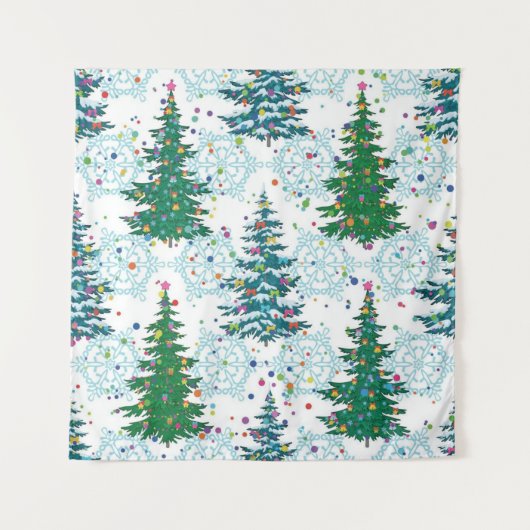 kerstboompatroon wandkleed (Voorkant)