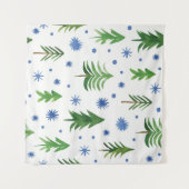 kerstboompatroon wandkleed (Voorkant (horizontaal))