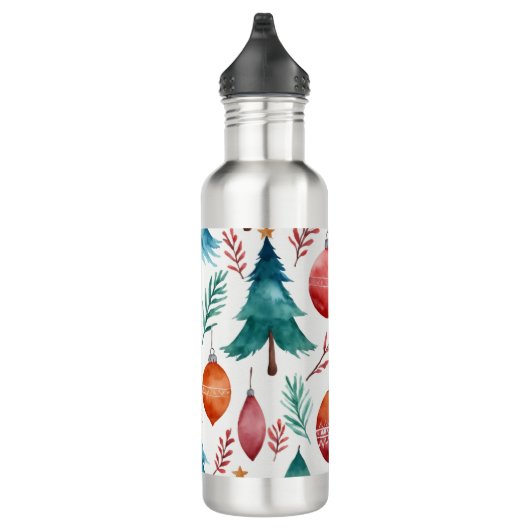 kerstboompatroon waterfles (Rechts)