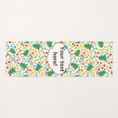 kerstboompatroon yogamat (Voorkant (horizontaal))