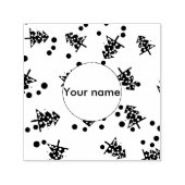 kerstboompatroon zelfinktende stempel (Design)