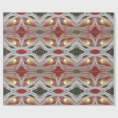 kerstboompatroondecoratie cadeaupapier (Vlak)