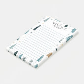 Kerstboompatroonnotities Post-it® Notes (Schuin)