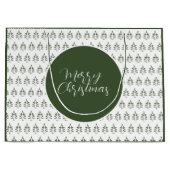 kerstboompatroonpine groen groot cadeauzakje (Voorkant)