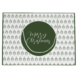 kerstboompatroonpine groen groot cadeauzakje