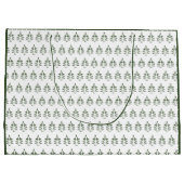 kerstboompatroonpine groen groot cadeauzakje (Achterkant)