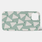 Kerstboompatroonstaal Groen Case-Mate iPhone Case (Achterkant (horizontaal))