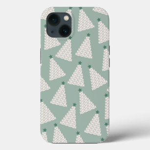 Kerstboompatroonstaal Groen Case-Mate iPhone Case