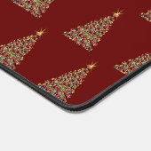  kerstboompatroonstijlvolle feestdag bureaumat (Hoek)