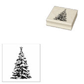 kerstboompel rubberstempel (Gestempeld)