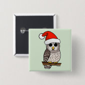 kerstboompel vierkante button 5,1 cm (Voorkant /achterkant)