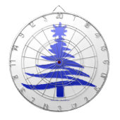 kerstboompenkobalt Blue Dartbord (Voorkant)