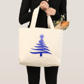 kerstboompenkobalt Blue Grote Tote Bag (Voorkant (product))