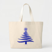 kerstboompenkobalt Blue Grote Tote Bag (Voorkant)