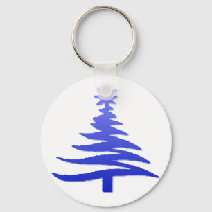 kerstboompenkobalt Blue Sleutelhanger
