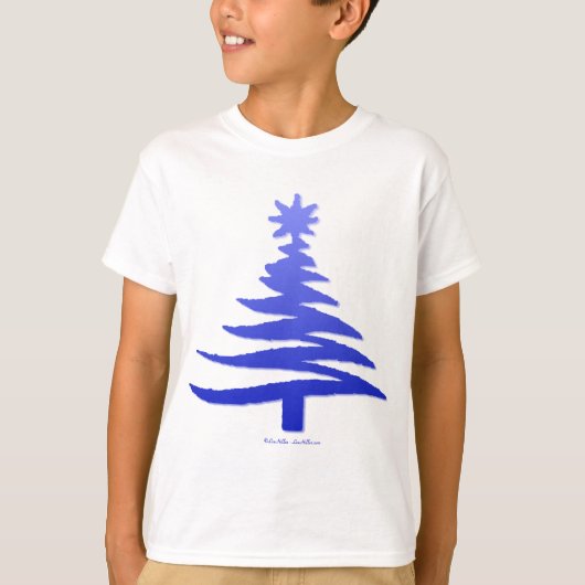 kerstboompenkobalt Blue T-shirt (Voorkant)