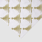 Kerstboompenseel Gold op wit Tissuepapier (Detail)