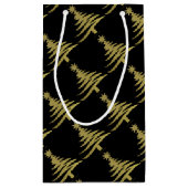 Kerstboompenseel Gold op zwart Klein Cadeauzakje (Achterkant)