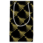 Kerstboompenseel Gold op zwart Klein Cadeauzakje (Voorkant)