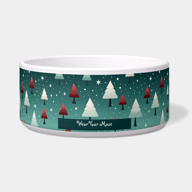 kerstboompet Bowl Voerbakje (Voorkant)