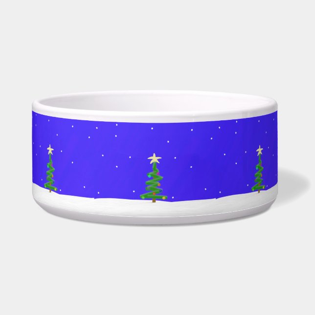 kerstboompet Bowl Voerbakje (Voorkant)