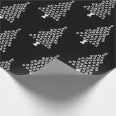 kerstboompjes afdrukken cadeaupapier (Hoek)