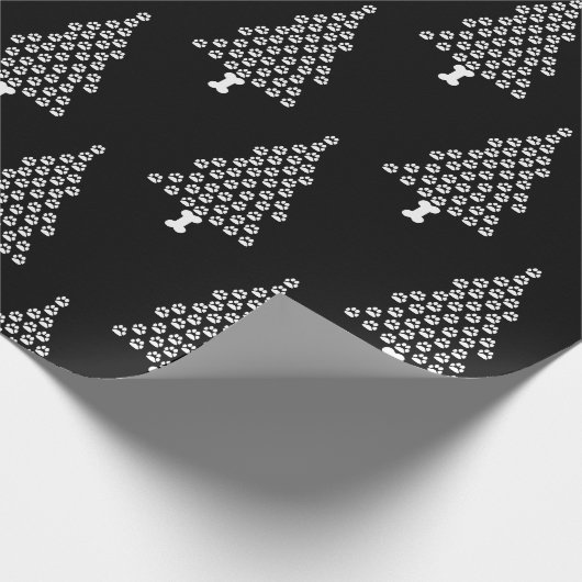 kerstboompjes afdrukken cadeaupapier (Hoek)