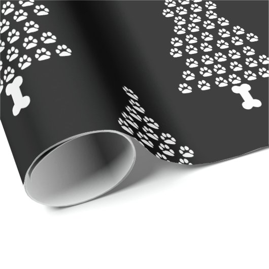 kerstboompjes afdrukken cadeaupapier (Rol Hoek)