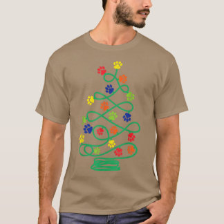 kerstboompjes afdrukken t-shirt