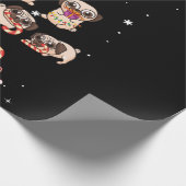 kerstboompjes met kerstboom voor kerstmis cadeaupapier (Hoek)