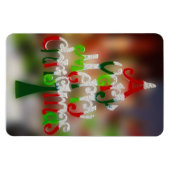 kerstboompluis magneet (Horizontaal)