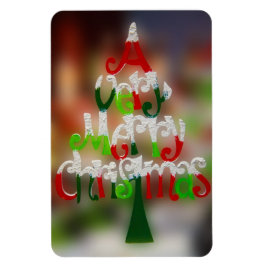 kerstboompluis magneet