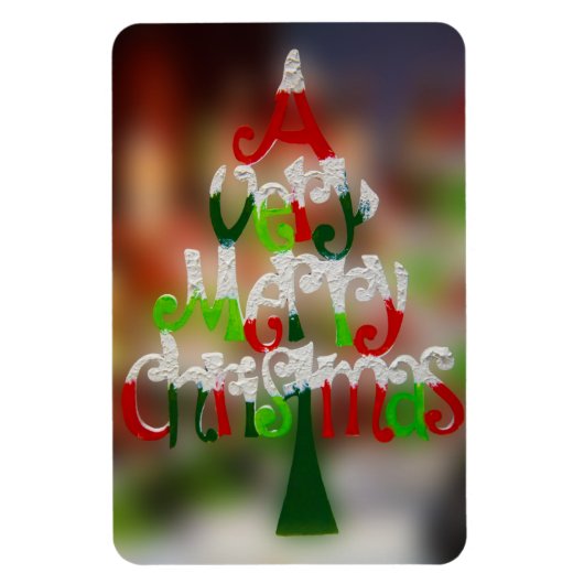 kerstboompluis magneet (Verticaal)