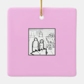 kerstboompoep Cadeaus Comic Ornament (Achterkant)