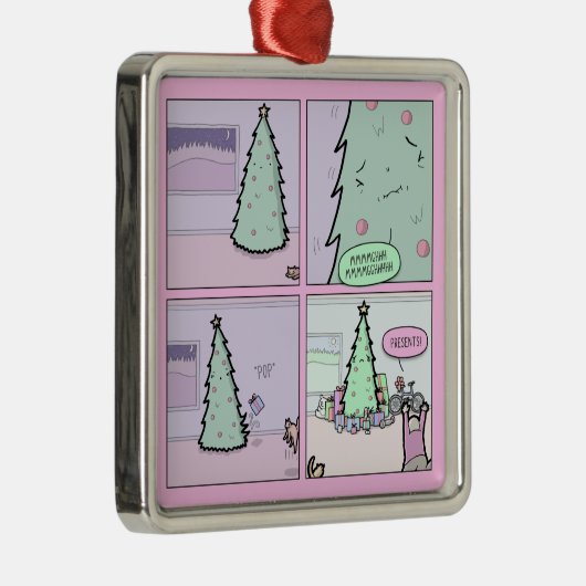 kerstboompoep metalen ornament (Rechts)