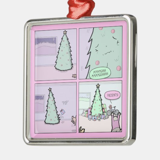 kerstboompoep metalen ornament (Links)