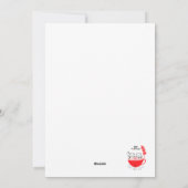 Kerstboompop. Voeg funtasy toe. Feestdagenkaart (Achterkant)