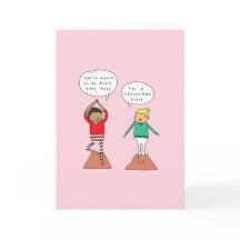 kerstboompose | Grappige Yoga Kerst Kaart