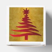 kerstboompotlood Rood op goud Bedankdoosjes (Bovenkant)