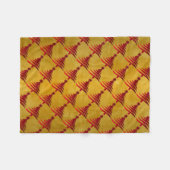 kerstboompotlood Rood op goud Fleece Deken (Voorkant (Horizontaal))