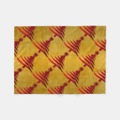 kerstboompotlood Rood op goud Fleece Deken (Voorkant (Horizontaal))