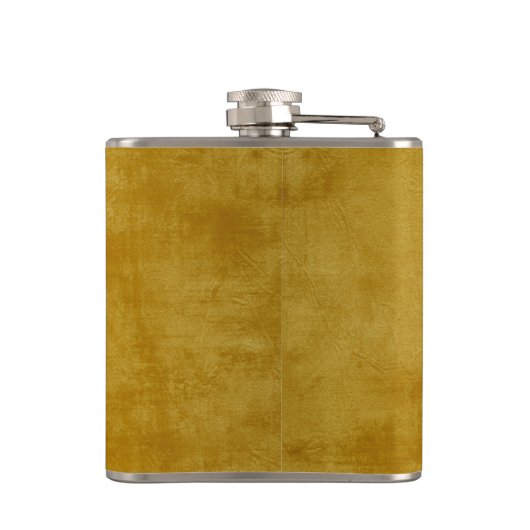 kerstboompotlood Rood op goud Heupfles (Achterkant)