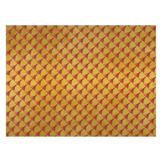 kerstboompotlood Rood op goud Tafelkleed (Voorkant (Horizontaal))