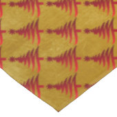 kerstboompotlood Rood op goud Tafelkleed (Gekanteld)
