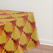 kerstboompotlood Rood op goud Tafelkleed (Voorbeeld)