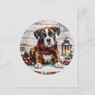 kerstboompuppy briefkaart