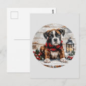 kerstboompuppy briefkaart (Voorkant / Achterkant)