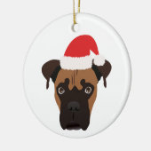 kerstboompuppy keramisch ornament (Links)