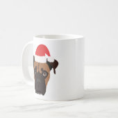 kerstboompuppy koffiemok (Voorkant links)